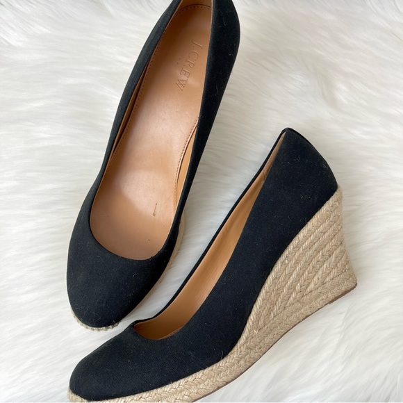 J. Crew Canvas Espadrille Wedges Women’s Size 10.5 - Picture 5 of 10